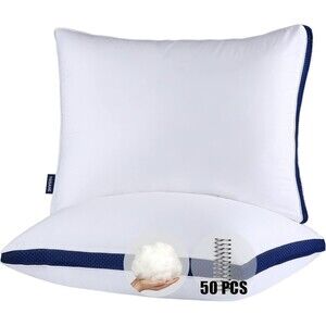 Yosane Luxury Cooling Spring Bed Pillows Supportive Down Alternative Gusseted